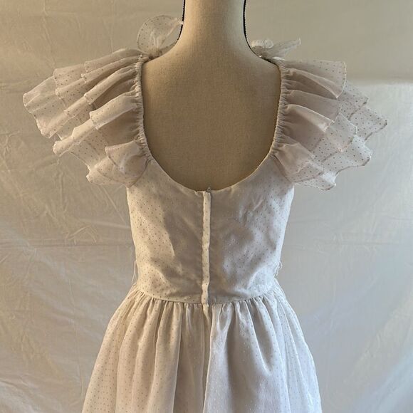 Vintage Cardi Jones polka dots ivory maxi dress - Picture 9 of 15